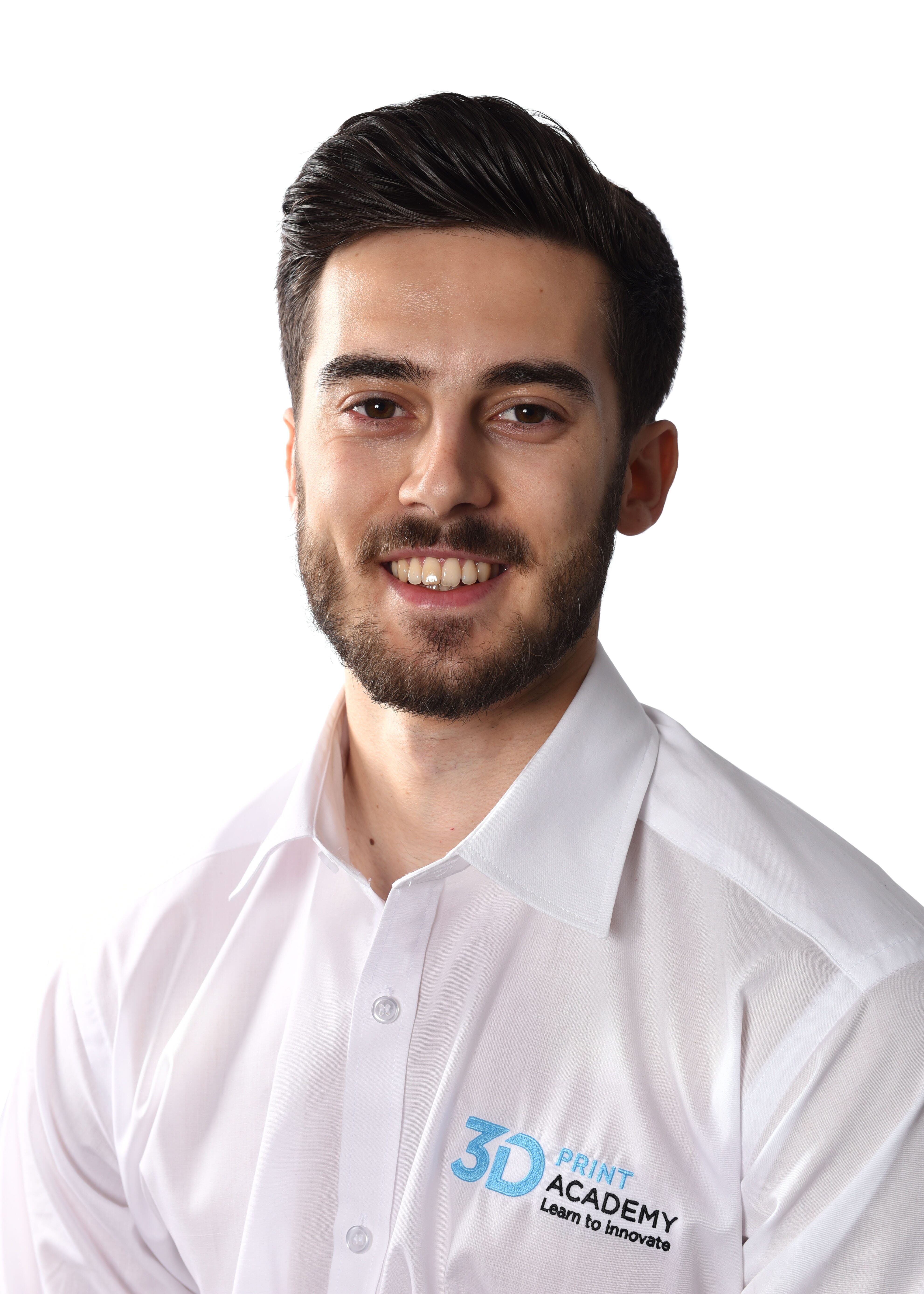 Close-up of Alexander Bordino, 3D Print Academy Trainer